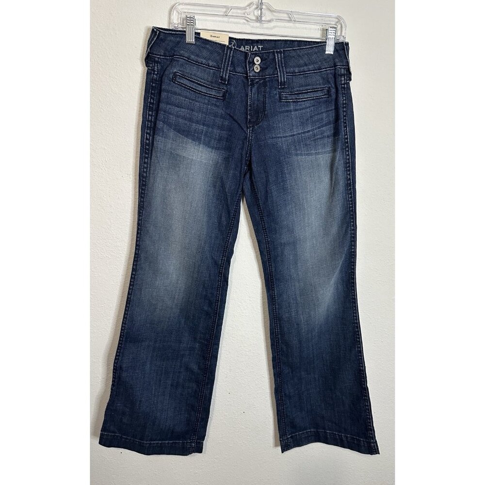 Ariat Women’s Trouser Jeans Bluebell Size 29 Short Dark Wash Mid Rise Western